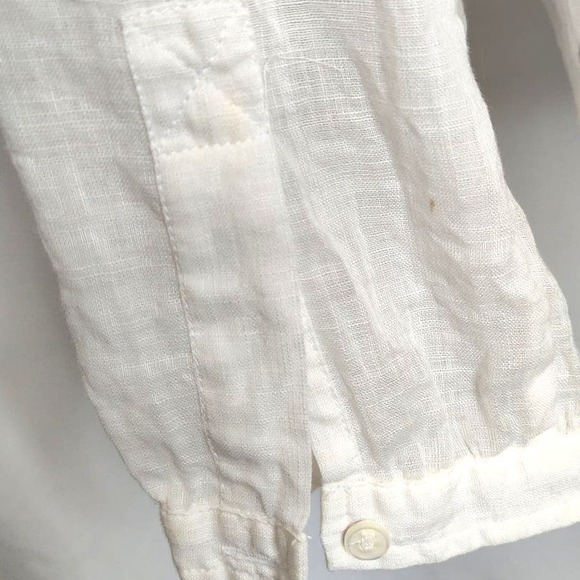 Club Monaco sheer cotton long sleeve popover tunic blouse minimalist S - Picture 5 of 10